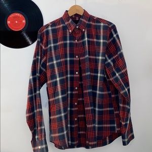 JCREW Red and Blue Flannel/Button Down